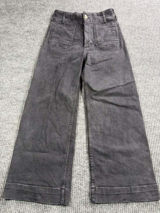 Maeve Denim - Maeve The Colette High-Rise Wide Leg Jeans Women's Size 25 Black